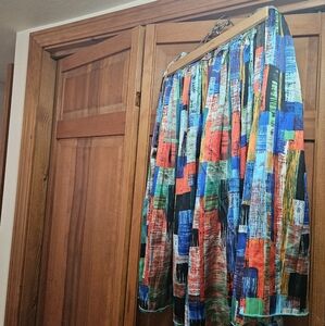 Colorful Abstract Women's Skirt Vintage